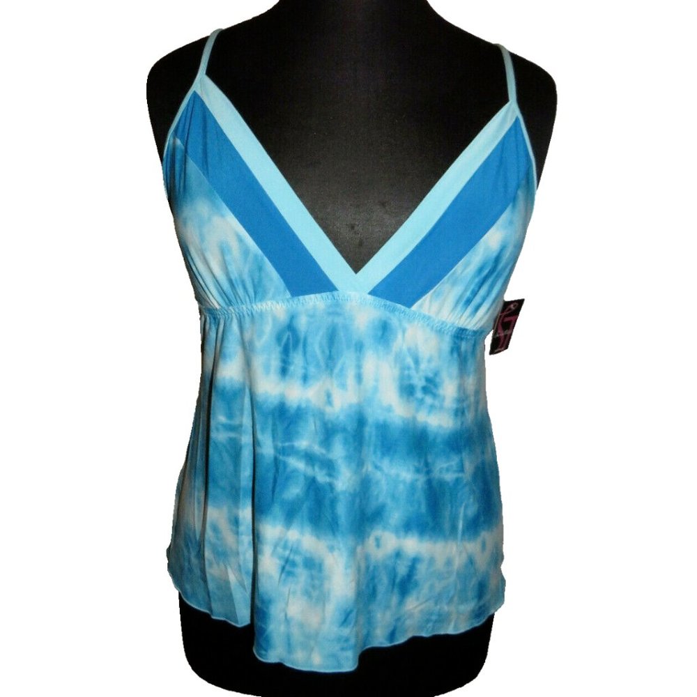 Secret Treasures Size XL Blue Tie Dye Sleep Cami